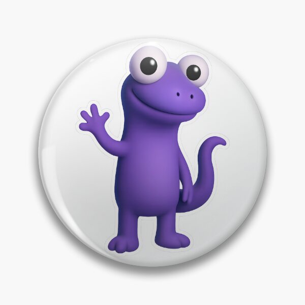 Item preview, Cute Purple Cartoon Lizard  designed and sold by FunnySignalStudio.