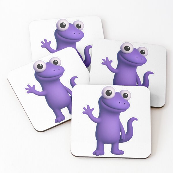 Item preview, Cute Purple Cartoon Lizard  designed and sold by FunnySignalStudio.