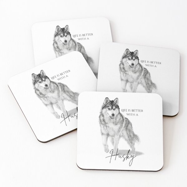 Item preview, Life is Better with a Husky designed and sold by Cora Worthington Art.