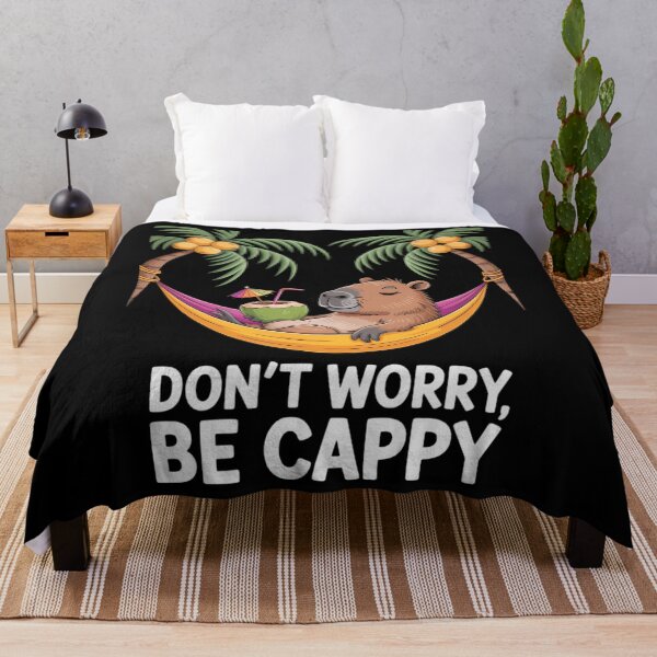 Item preview, Don't Worry Be Capy Capybara designed and sold by Sunset4Bones.