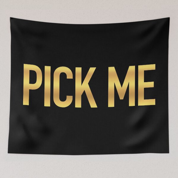 Item preview, PICK ME in Gold designed and sold by Memes N Lore .