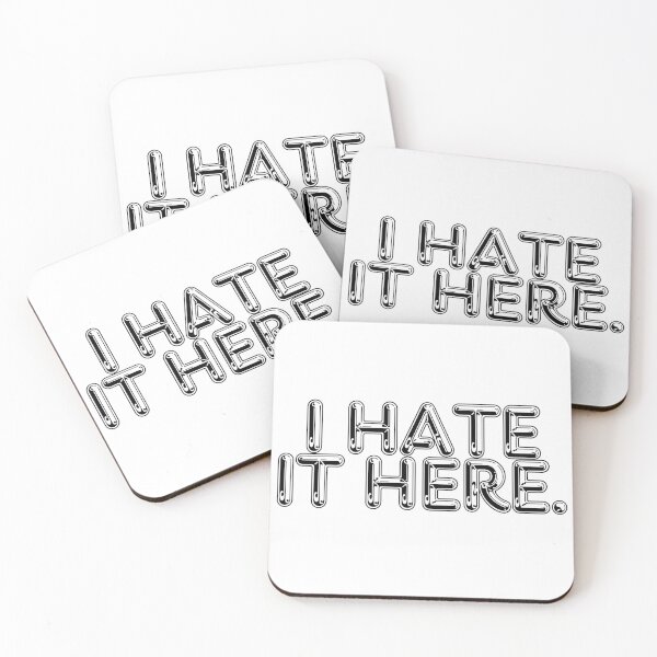 Item preview, I Hate It Here. Design Sticker, Pin, Magnet, etc. designed and sold by eggface.sandwich.