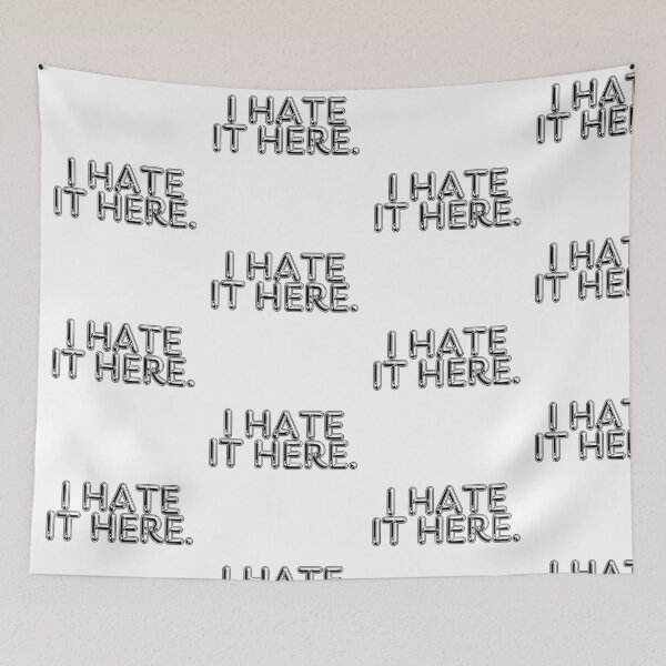 Item preview, I Hate It Here. Design Sticker, Pin, Magnet, etc. designed and sold by eggface.sandwich.