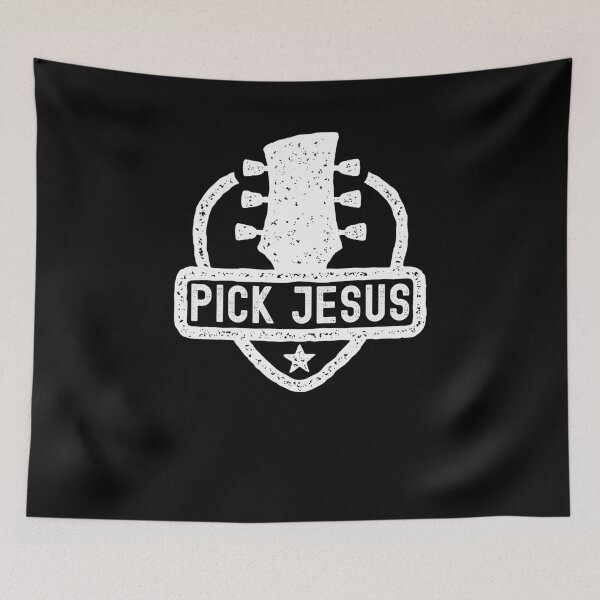 Item preview, Pick Jesus Guitar player Pastor Christian worship leader designed and sold by snowry.