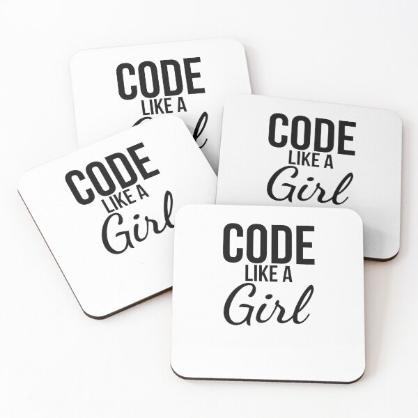Item preview, Code like a girl Programming Computer Science developer designed and sold by snowry.
