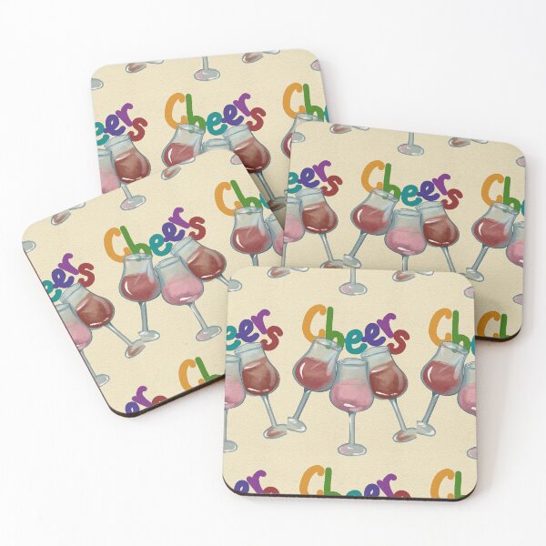 Item preview, Cheers Wine Glasses | Red Wine Toast Celebration Design designed and sold by Pragatee.