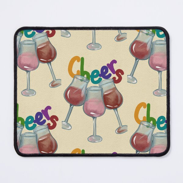 Item preview, Cheers Wine Glasses | Red Wine Toast Celebration Design designed and sold by Pragatee.