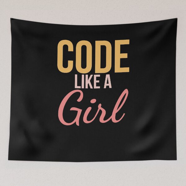 Item preview, Cute Code like a girl Programming Computer Science developer designed and sold by snowry.