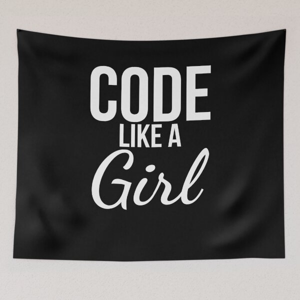 Item preview, Code like a girl Programming Computer Science web developer designed and sold by snowry.