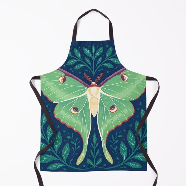 Item preview, Luna Moth Floral Botanical - Whimsical Floral Luna Moth Night Sky designed and sold by Wiss2Arts.