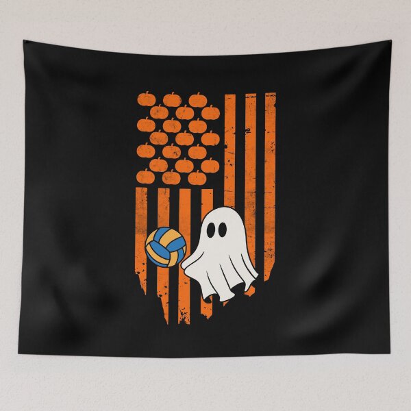 Item preview, Volleyball Player Fan Ghost Halloween Patriotic America designed and sold by snowry.