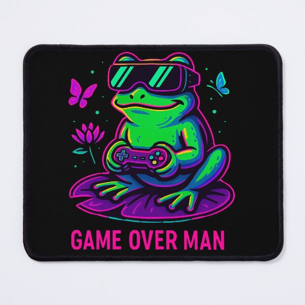 Item preview, Neon Gamer Frog – Game over man designed and sold by Qopta.