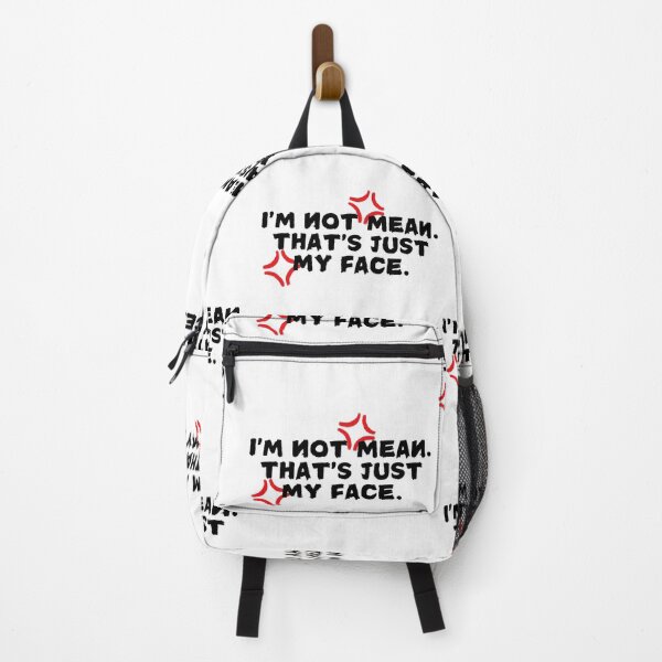 Item preview, I'm Not Mean Design Shirt, Sticker, Pin, Magnet etc. designed and sold by eggface.sandwich.