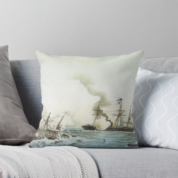 Item preview, Battle of Kearsarge and the Alabama - Civil War Painting designed and sold by warishellstore.