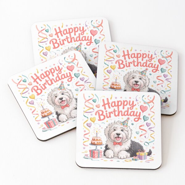 Item preview, Old English Sheepdog Birthday designed and sold by TheAnimalZ00.