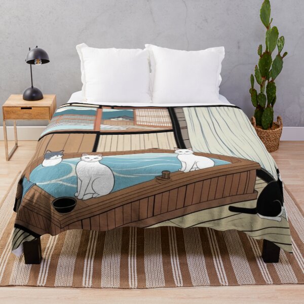 Item preview, Cat Spa Retreat in a Traditional Japanese Onsen designed and sold by LEO'S CREATURE れおずくりーちゃー.