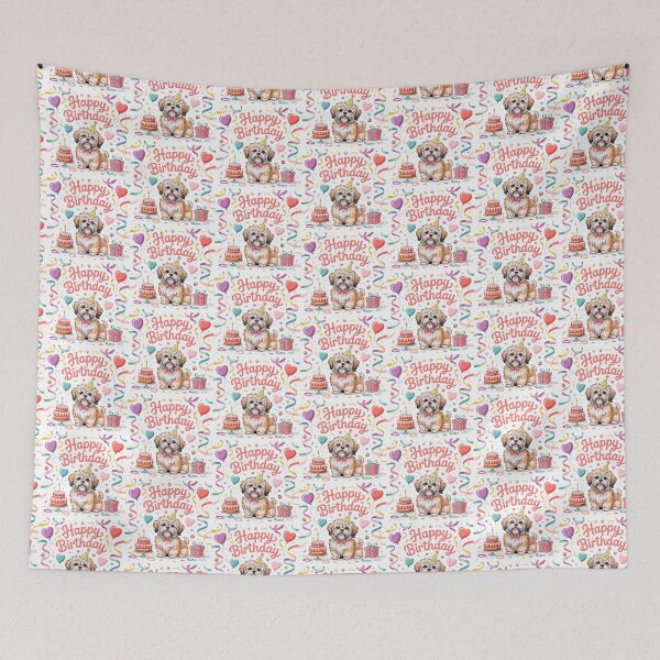 Item preview, Lhasa Apso Birthday designed and sold by TheAnimalZ00.