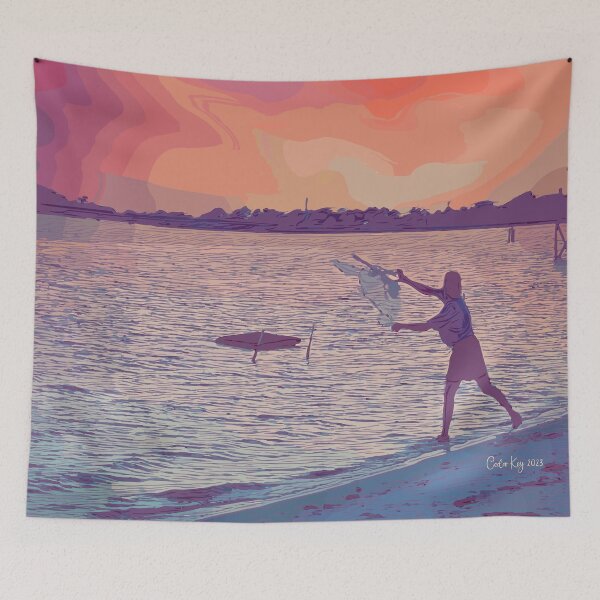Item preview, Netting for Bait Fish in Cedar Key Florida designed and sold by ncNatureVisions.