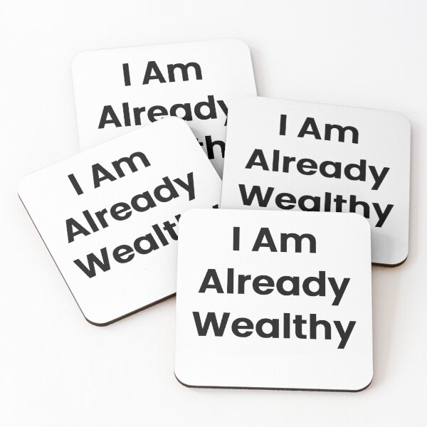 Item preview, I Am Already Wealthy designed and sold by The Winning Formula™ Prints.