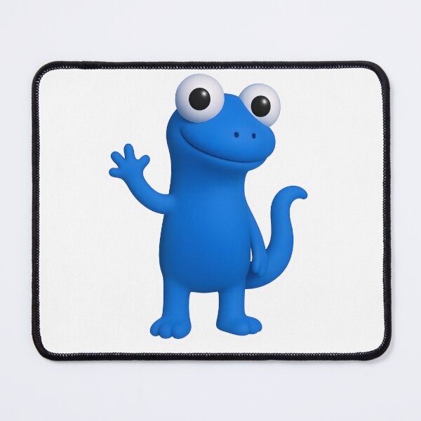 Item preview, Cute Blue Cartoon Lizard Character designed and sold by FunnySignalStudio.