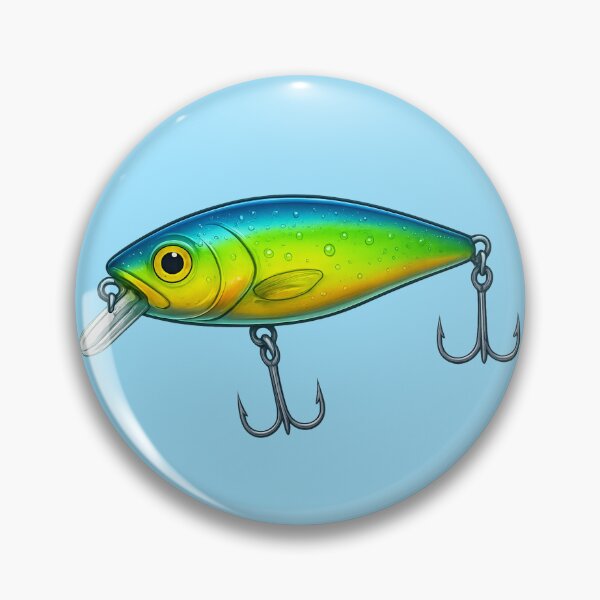 Item preview, Colorful Mahi Fishing Lure Vector Illustration designed and sold by NoRestDesigns.