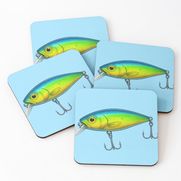 Item preview, Colorful Mahi Fishing Lure Vector Illustration designed and sold by NoRestDesigns.