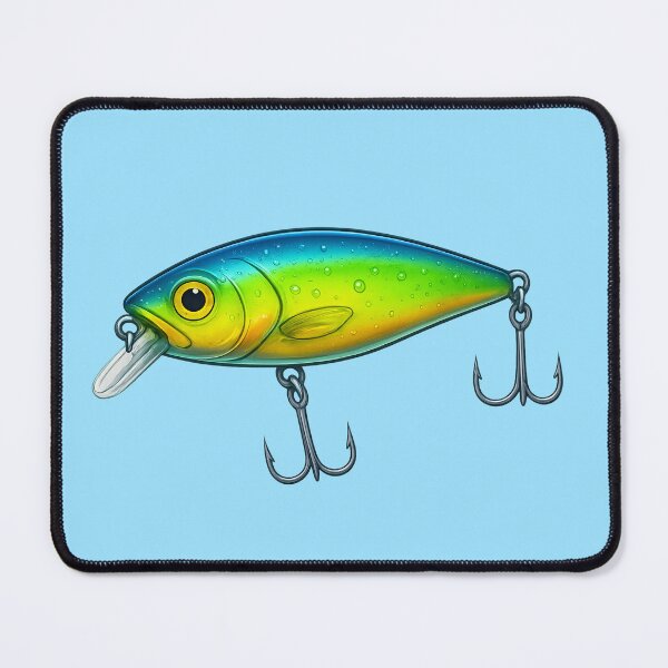 Item preview, Colorful Mahi Fishing Lure Vector Illustration designed and sold by NoRestDesigns.