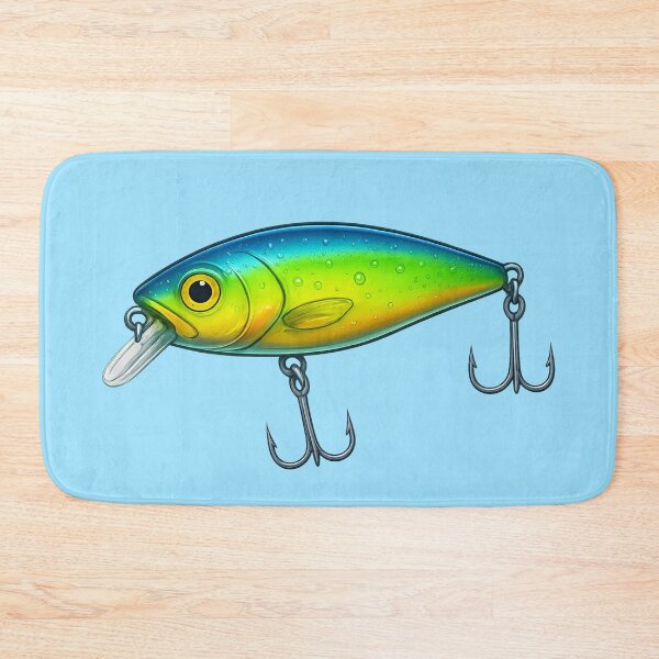 Item preview, Colorful Mahi Fishing Lure Vector Illustration designed and sold by NoRestDesigns.