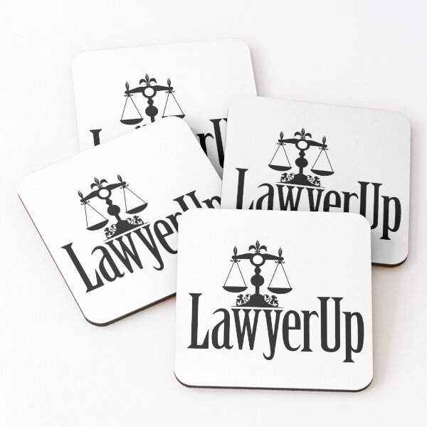 Item preview, Lawyer Up minimalist typography design designed and sold by Parachute425.