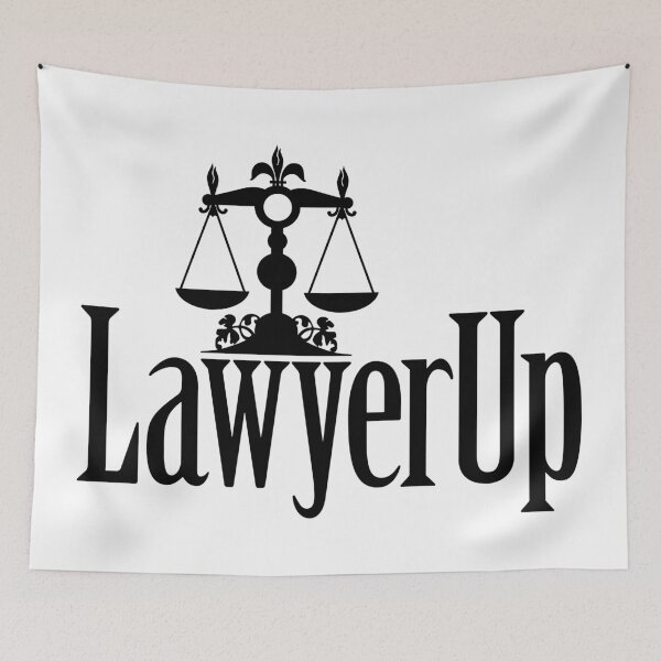 Item preview, Lawyer Up minimalist typography design designed and sold by Parachute425.
