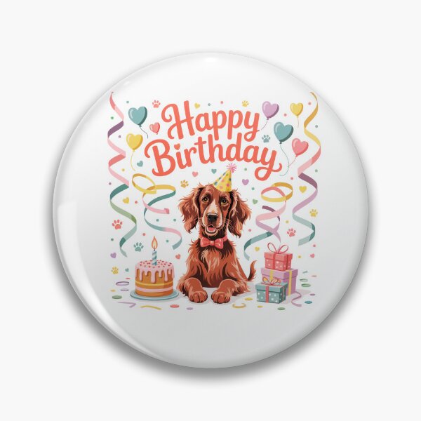 Item preview, Irish Setter Birthday designed and sold by TheAnimalZ00.