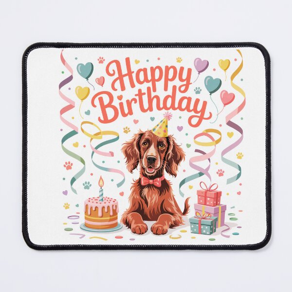Item preview, Irish Setter Birthday designed and sold by TheAnimalZ00.
