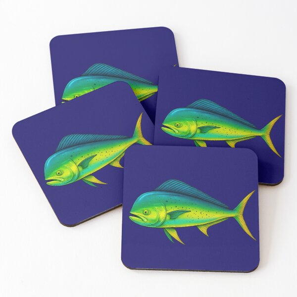 Item preview, Vibrant Bull Mahi-Mahi – Colorful Sportfish Art designed and sold by NoRestDesigns.