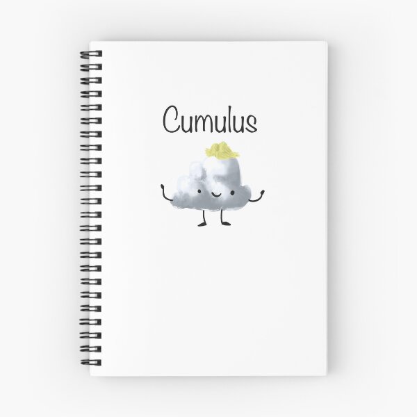 Item preview, Cumulus Cutie designed and sold by Cute & Funny Hand-Drawn Prints | Happy Doodle Friends Shop.