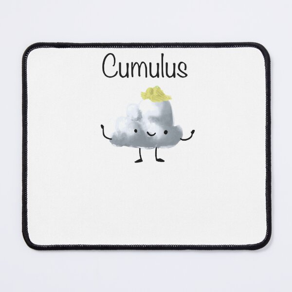 Item preview, Cumulus Cutie designed and sold by Cute & Funny Hand-Drawn Prints | Happy Doodle Friends Shop.