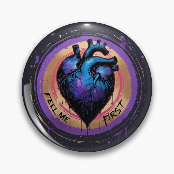 Item preview, Ink Heart with Aura Rings designed and sold by Vibrant Threads.