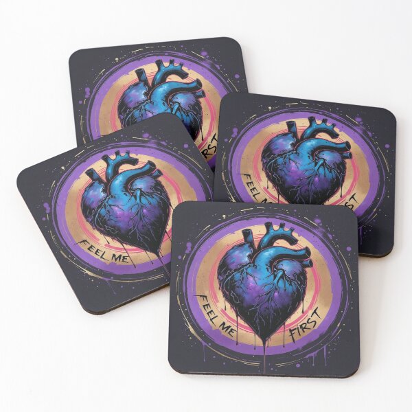 Item preview, Ink Heart with Aura Rings designed and sold by Vibrant Threads.