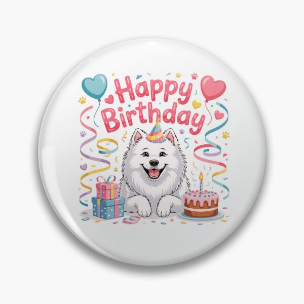 Item preview, Samoyed Dog Birthday designed and sold by TheAnimalZ00.