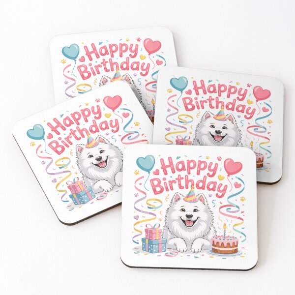 Item preview, Samoyed Dog Birthday designed and sold by TheAnimalZ00.