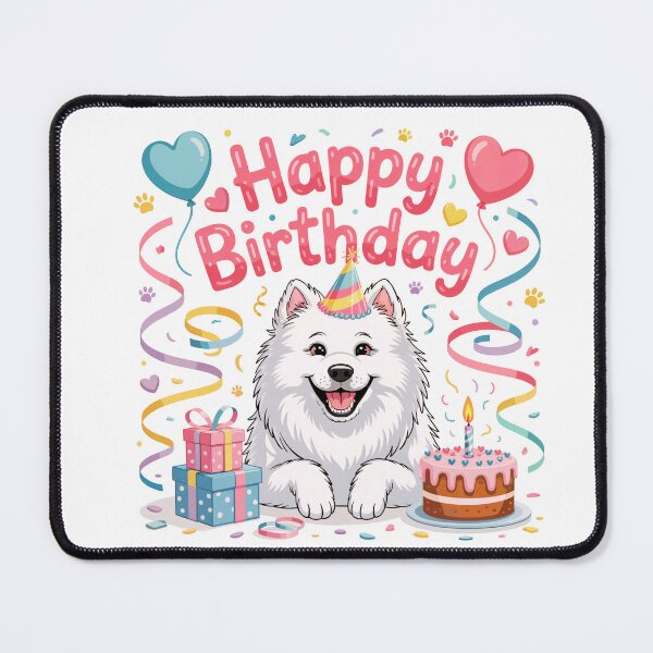 Item preview, Samoyed Dog Birthday designed and sold by TheAnimalZ00.