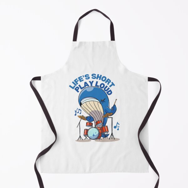 Item preview, Cute Whale Playing Drums Illustration designed and sold by yuki-hana.