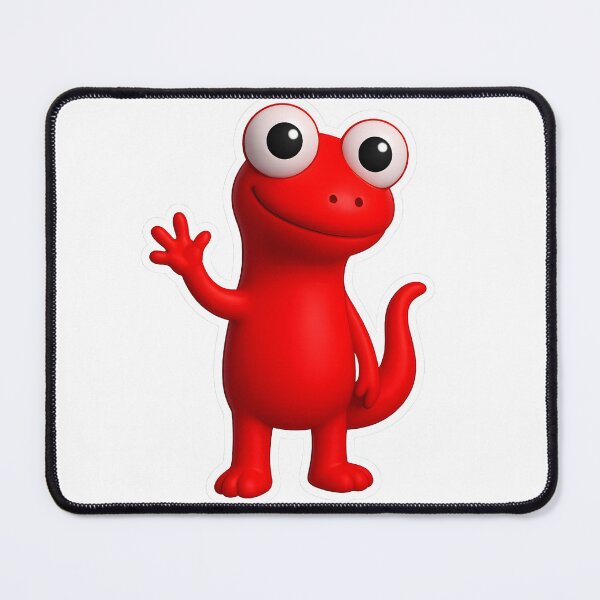 Item preview, Cute Red Cartoon Lizard Character designed and sold by FunnySignalStudio.