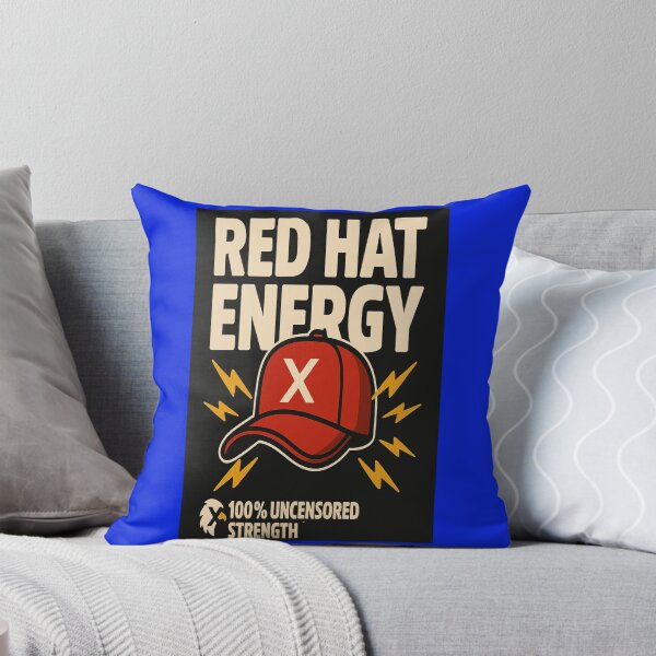 Item preview, Red Hat Energy – X Fan Design with Lightning Bolt    designed and sold by Gazmerch.