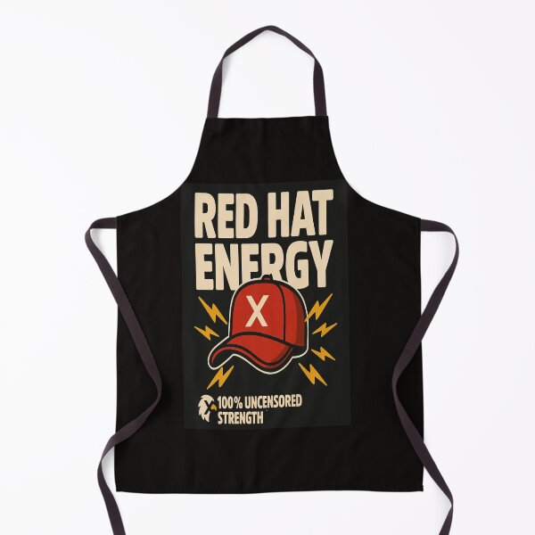 Item preview, Red Hat Energy – X Fan Design with Lightning Bolt    designed and sold by Gazmerch.