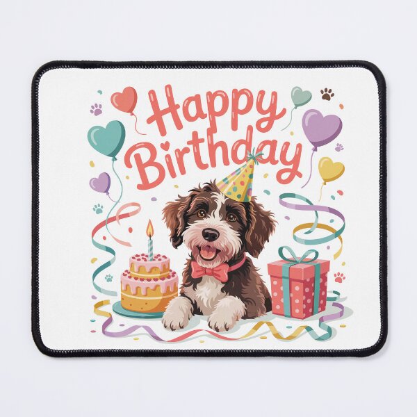 Item preview, Spanish Water Dog Birthday designed and sold by TheAnimalZ00.