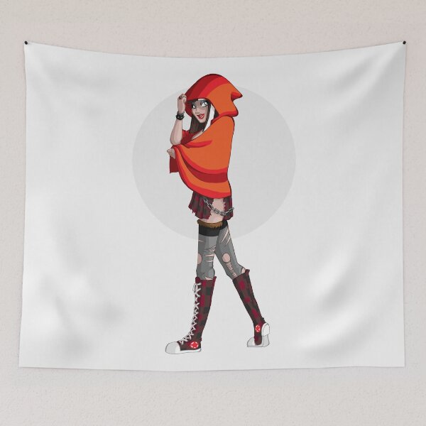 Aperçu de l'œuvre Pin-up Cerise Hood créée et vendue par Happy Bitey Snake.