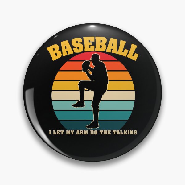 Artikelvorschau, Retro Baseball Ich lasse meinen Arm den sprechenden Pitcher machen entworfen und verkauft von treasure-crafts.
