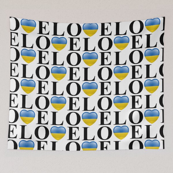 Item preview, I Love Ukraine Heart Flag – Patriotic Pride Design designed and sold by artworkathome.