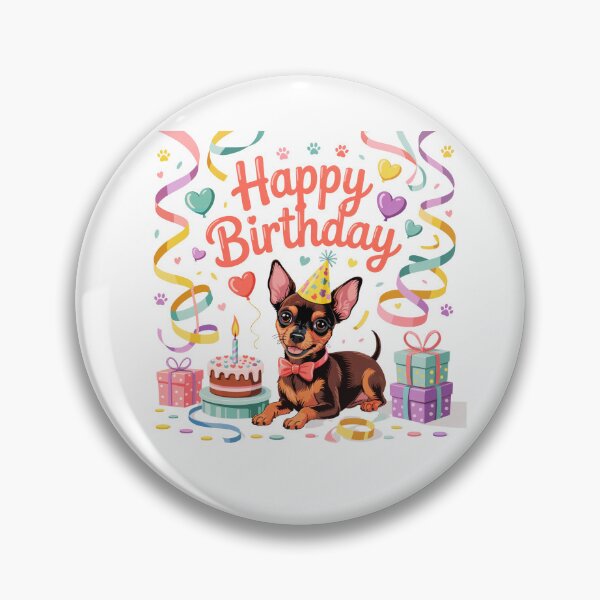 Item preview, Miniature Pinscher Birthday designed and sold by TheAnimalZ00.