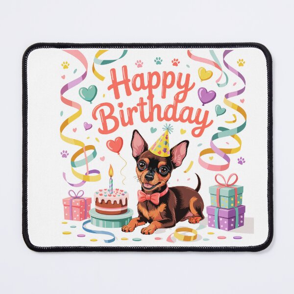 Item preview, Miniature Pinscher Birthday designed and sold by TheAnimalZ00.